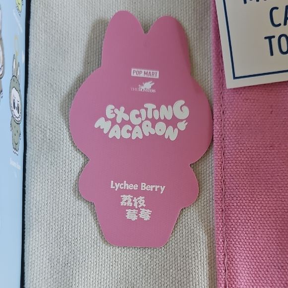 Trader Joe's Pink and Cream Canvas Tote Bag - Picture 7 of 9